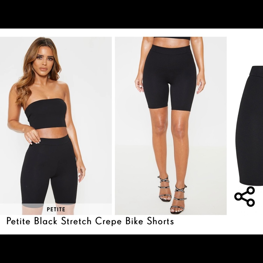 Prettylittlething biker shorts